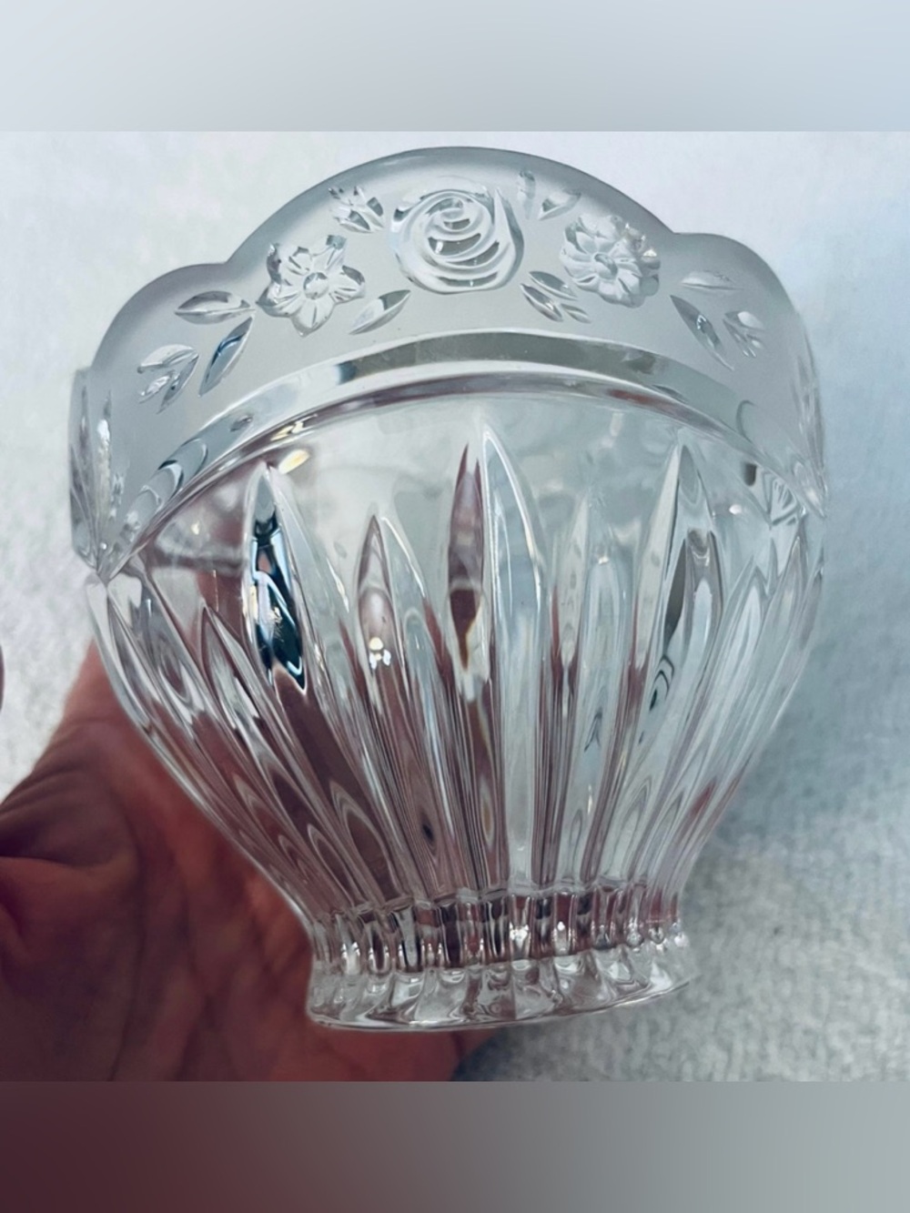 Oneida Crystal Southern Garden Potpourri Candle Holder